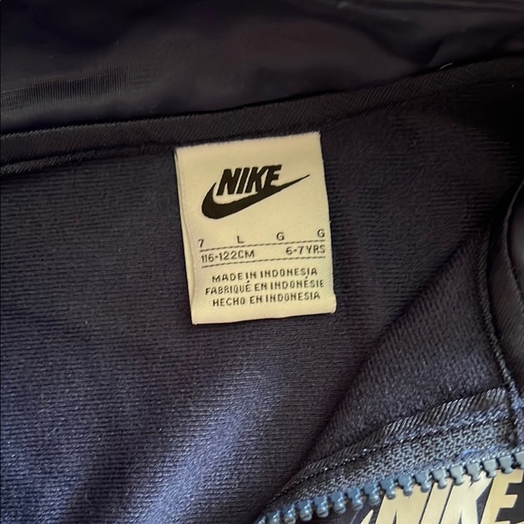 Nike Blue Track Jacket with White Accents - Picture 3 of 4
